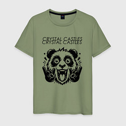 Мужская футболка Crystal Castles - rock panda