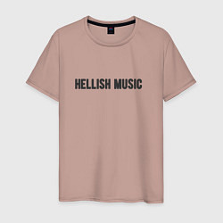Мужская футболка Hellish music