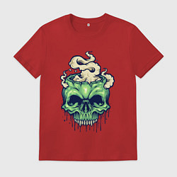 Мужская футболка Skull smoke