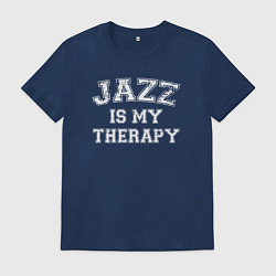Мужская футболка Джаз моя терапия