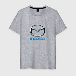 Футболка хлопковая мужская Mazda sport brend, цвет: меланж