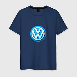 Мужская футболка Volkswagen logo blue