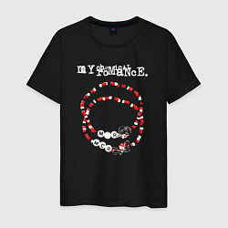 Футболка хлопковая мужская My Chemical Romance rosary beads, цвет: черный