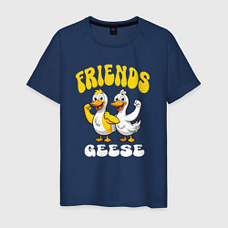 Мужская футболка Гуси два веселых друга