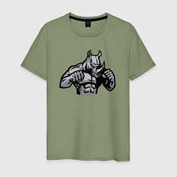 Мужская футболка Носорог боец