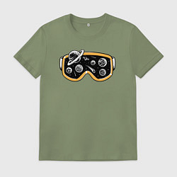 Мужская футболка Космическая маска