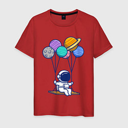 Мужская футболка Качели в космосе