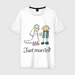 Мужская футболка Just married