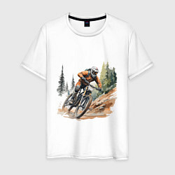 Мужская футболка Велоспорт горный спуск