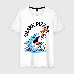 Мужская футболка Shark pizza - ai art fantasy