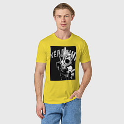 Футболка хлопковая мужская Моя геройская академия комментатор, цвет: желтый — фото 2