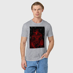 Футболка хлопковая мужская Убийца гоблинов мечник, цвет: меланж — фото 2