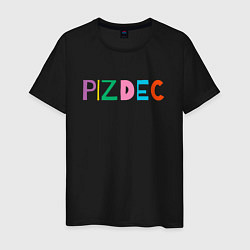Мужская футболка Пиздец на латинице - pizdec