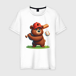 Мужская футболка Bear cub batter Baltimore Orioles - ai art