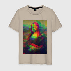 Мужская футболка Мона Лиза с глюками