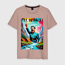 Мужская футболка Ill be back - Stalin