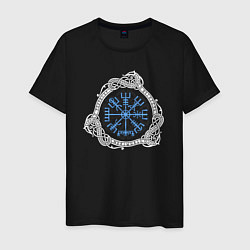 Мужская футболка Рунная языческая символика вегвизир