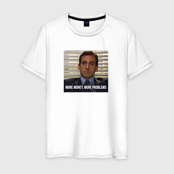 Мужская футболка More money, more problems - the office