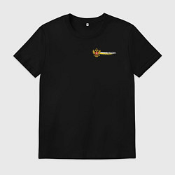 Мужская футболка Герб и флаг российской империи для патриотов