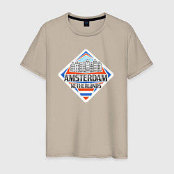 Мужская футболка Амстердам Нидерланды