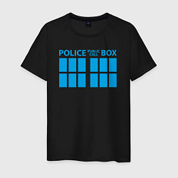 Мужская футболка Public call police box