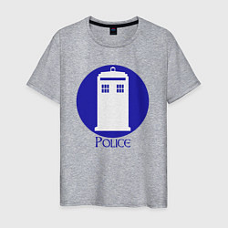 Мужская футболка Tardis police