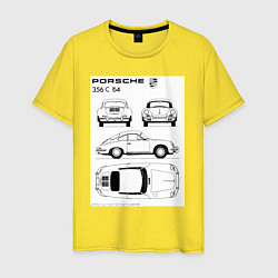 Мужская футболка Машина Porsche