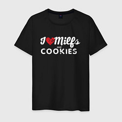 Мужская футболка Milf and cookies милфа