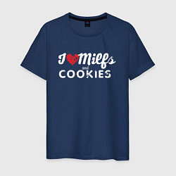 Мужская футболка Milf and cookies милфа