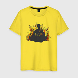 Мужская футболка Fire yoga