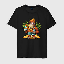 Мужская футболка Орангутанг на отдыхе