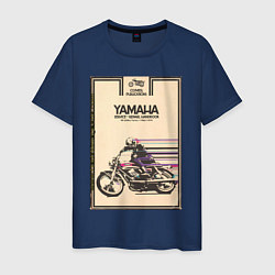 Мужская футболка Мотоцикл Yamaha