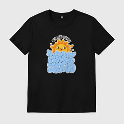 Футболка хлопковая мужская Вот оно какое наше лето, цвет: черный