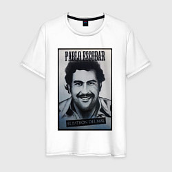Мужская футболка Escobar draw portrait
