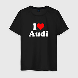 Мужская футболка I love Audi