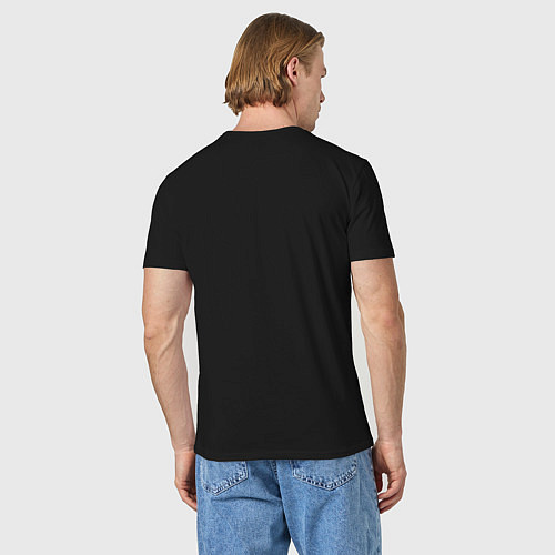 Мужская футболка Гуль в шляпе и костюме / Черный – фото 4