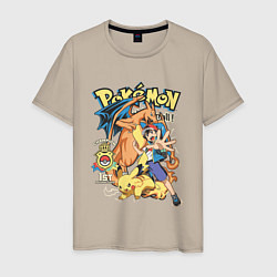 Мужская футболка Покемоны все Pokemons