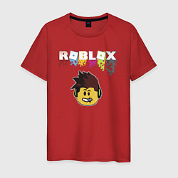 Мужская футболка Roblox pixel - роблокс пиксель видеоигра для детей