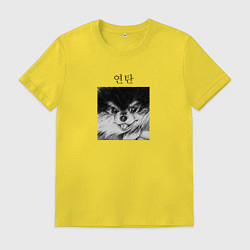 Футболка хлопковая мужская BTS Entan, цвет: желтый