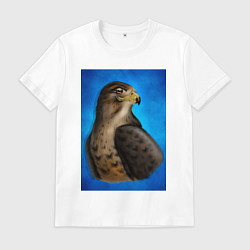 Мужская футболка Портрет футбольного сокола