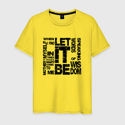 Мужская футболка Let It Be