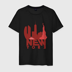 Мужская футболка New York red