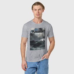 Футболка хлопковая мужская Vladimir шторм, цвет: меланж — фото 2
