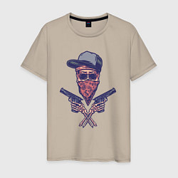 Мужская футболка Gangsta skull