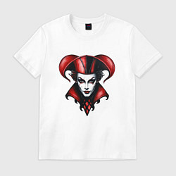 Футболка хлопковая мужская Арлекин, цвет: белый