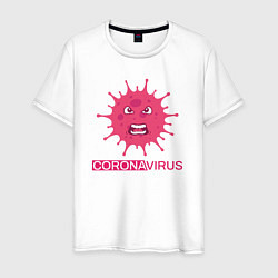 Мужская футболка Pink coronavirus