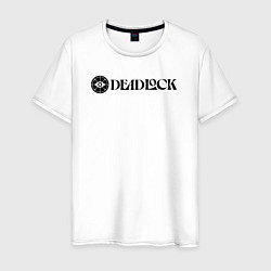 Мужская футболка Deadlock white logo