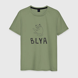 Мужская футболка Кот Blya
