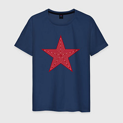 Футболка хлопковая мужская USSR red star, цвет: тёмно-синий