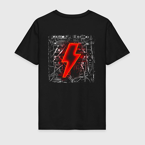 Мужская футболка AC DC Power up - Angus Young / Черный – фото 2